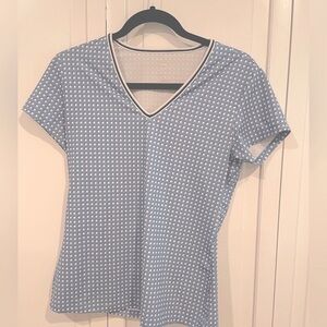 Tory Sport Blue Fitted Short Sleeve Tee